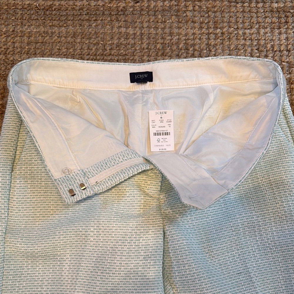 J.Crew Sky Blue Textured Skirt